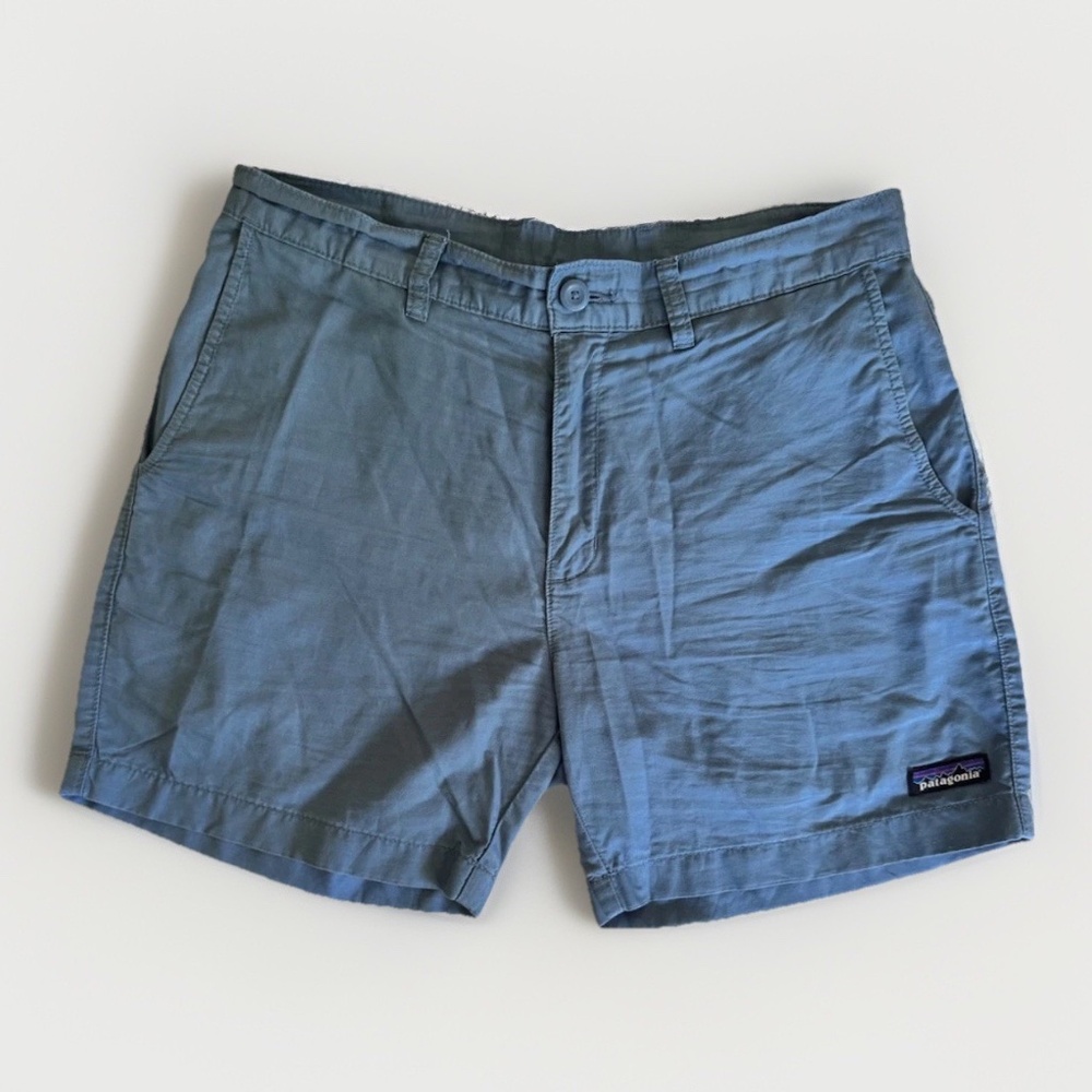 Patagonia Shorts Mens Size 31 Blue Organic Cotton 6" Inseam Chino Trail Hiking